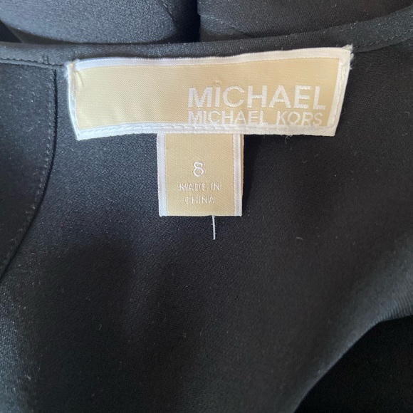 Michael Kors black long sleeve 100% silk dress - Picture 5 of 7